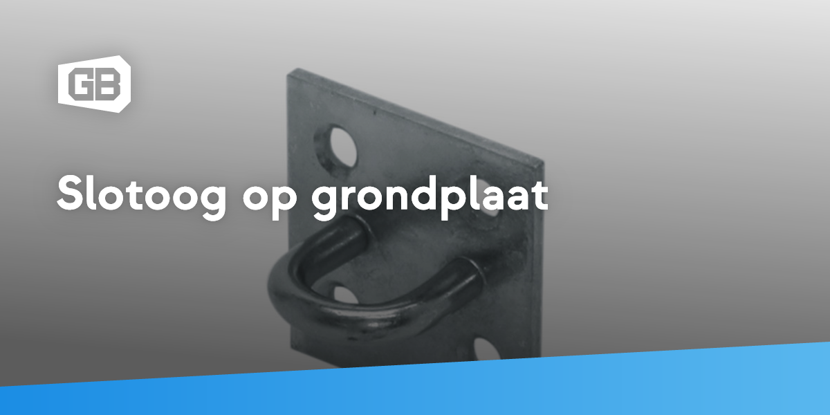 Slotoog Op Grondplaat Gebr Bodegraven